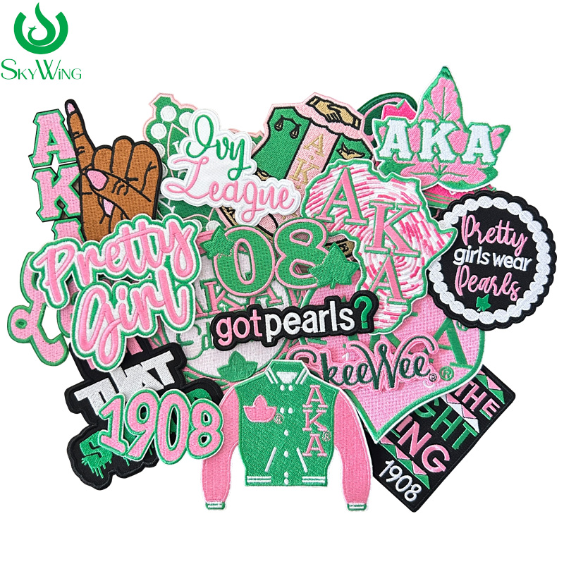 Embroidery Alpha - Aka Geborduurde Ijzeren Patches Voor Jas,