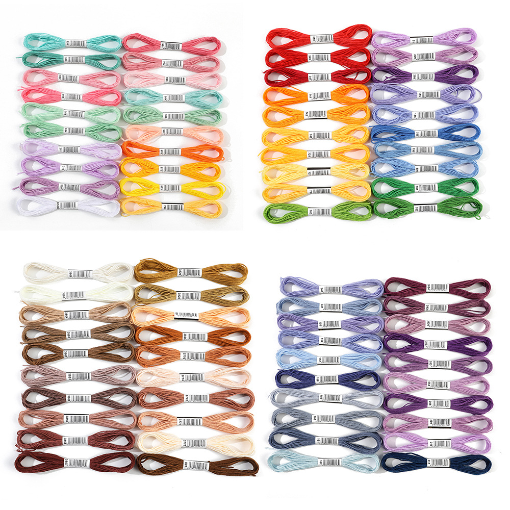 Embroidery Meaning - 20 kleuren/set Borduurgaren Set Kruissteek Draad