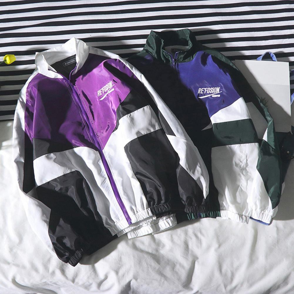 Embroidery Letter - College Style Varsity Jacket Heren Lente