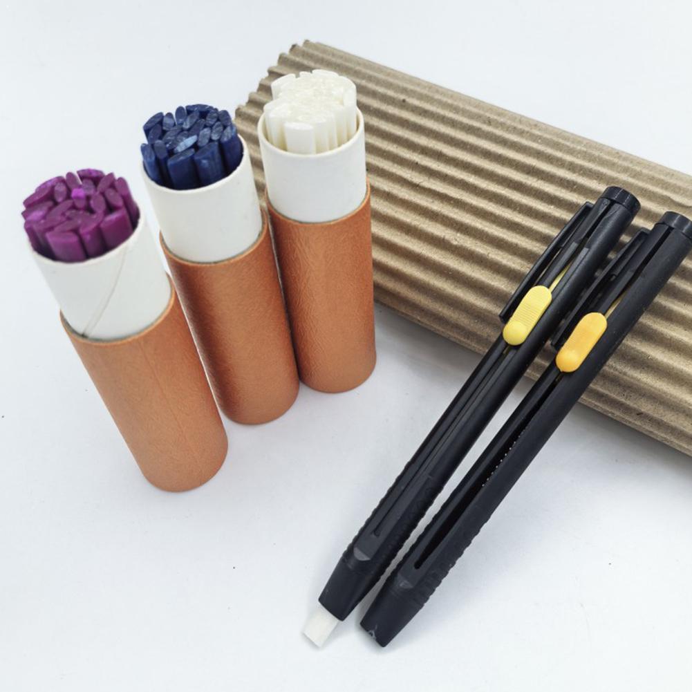 Embroidery Removal Tool - Naaimakers Onzichtbare Krijtpotloodset Verstelbare Stofmarkeringspen Uitwisbare