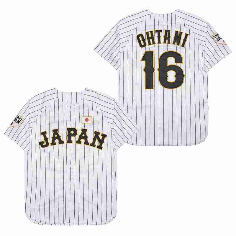 Embroidery Jersey - Hoge kwaliteit honkbalshirt Japan 16 OHTANI