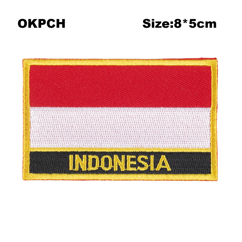 Embroidery In Indonesia - Indonesië Vlag Borduurwerk Patches Ijzer Op