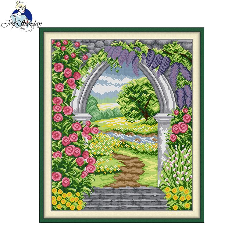 Embroidery Garden - Gestempeld borduurpakket Aida 16CT 14CT 11CT