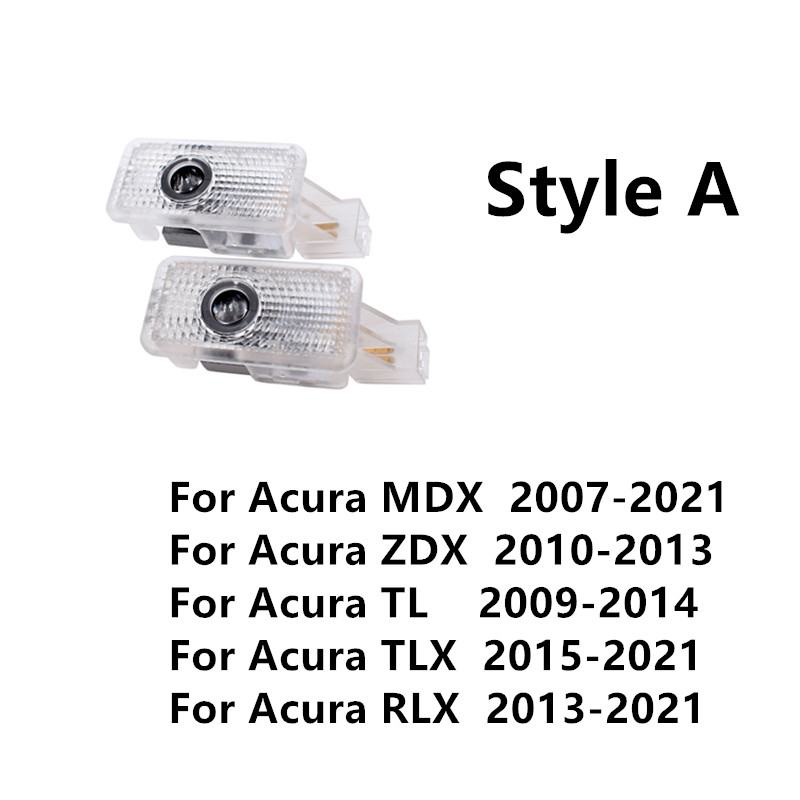 Embroidery Effect - 2 Stuks Autodeur Licht Projector Logo