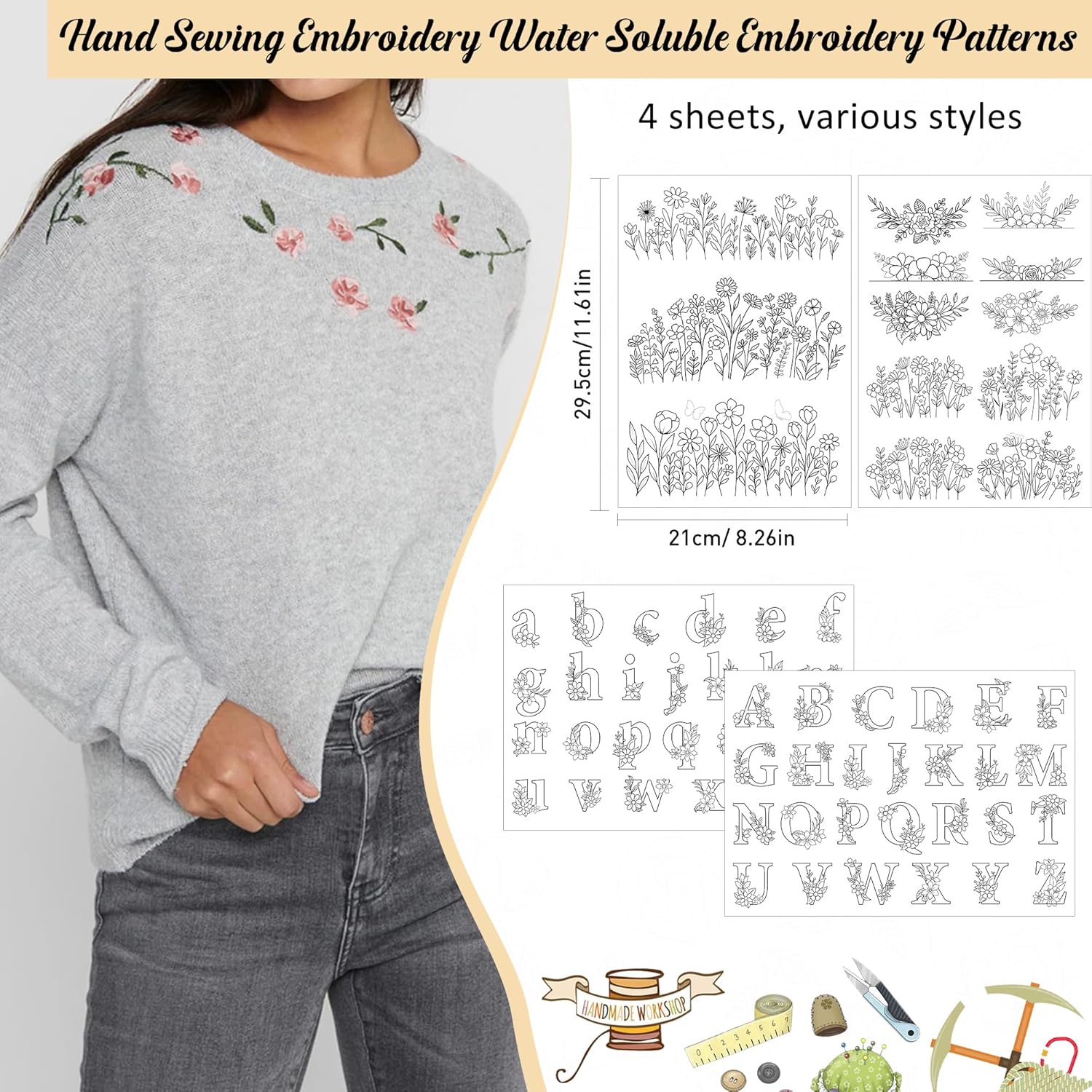 Stick & Stitch Wildflower Lett - Embroidery Meaning recensie en prijs