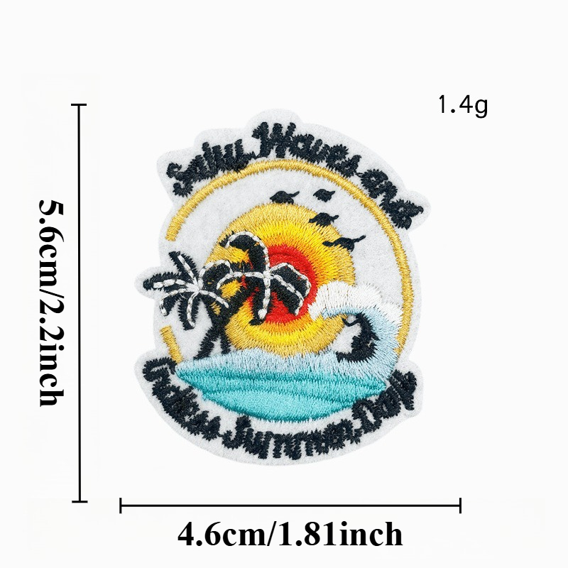 Zomer Hot Hawaii Strand Bloem  - Embroidery Letter M recensie en prijs