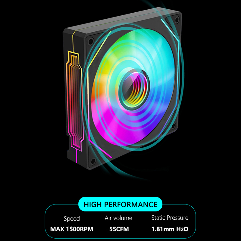 JUMPEAK MS120 120mm Case Fan 5 - Embroidery Effect recensie en prijs