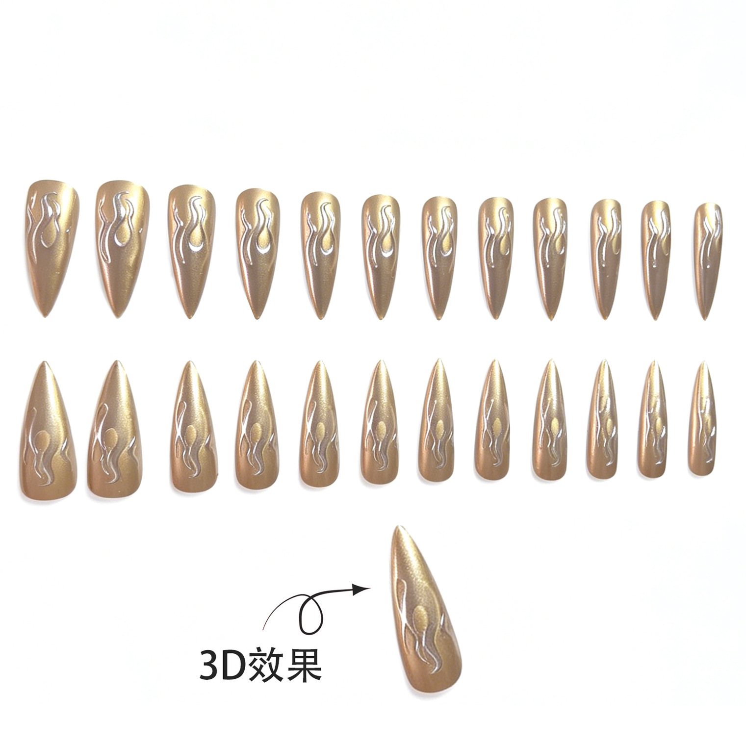 24 stuks 3D chroom zilver goud - Embroidery Effect recensie en prijs