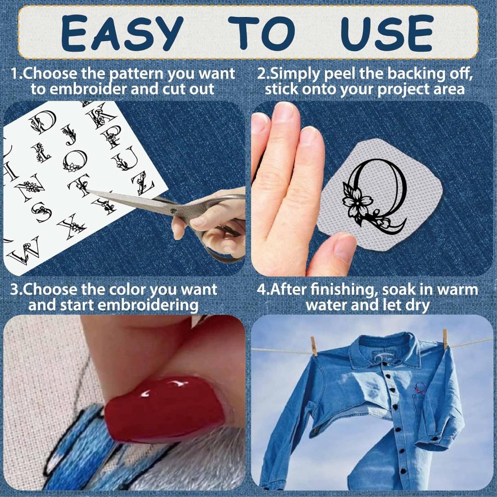 Letter A-Z Wateroplosbare bord - Embroidery Letter recensie en prijs