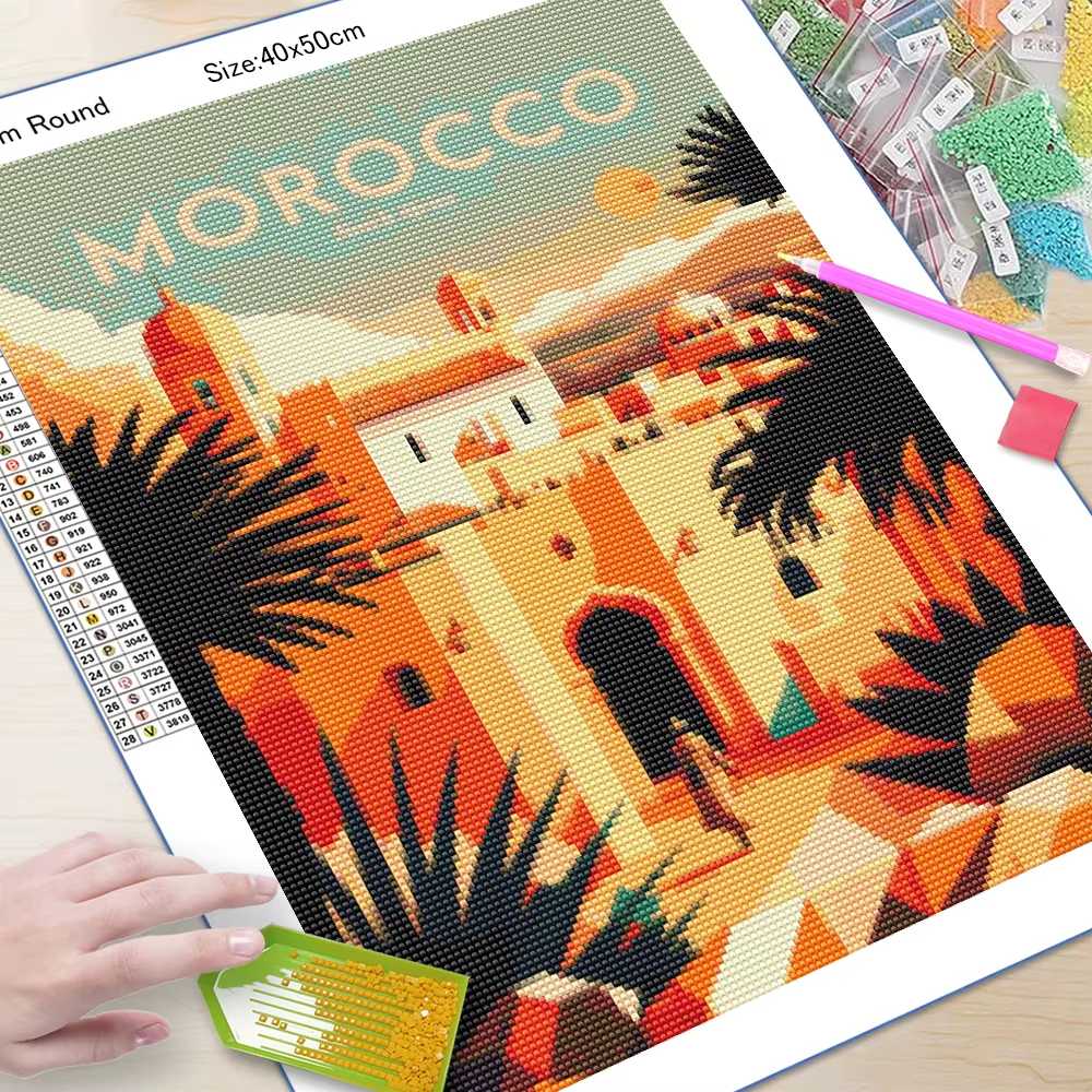 5D DIY Huis Diamant Mozaïek La - Embroidery Garden recensie en prijs