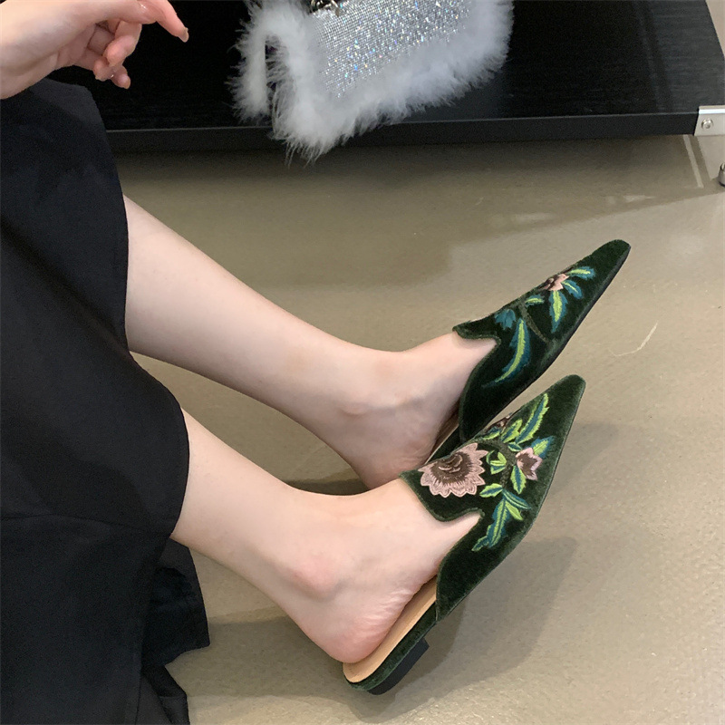 2026 Nieuwe Dames Slippers Bor - Embroidery Flower recensie en prijs