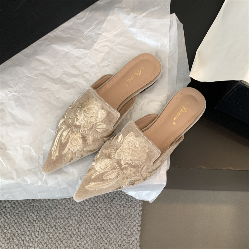 2026 Nieuwe Dames Slippers Bor - Embroidery Flower recensie en prijs