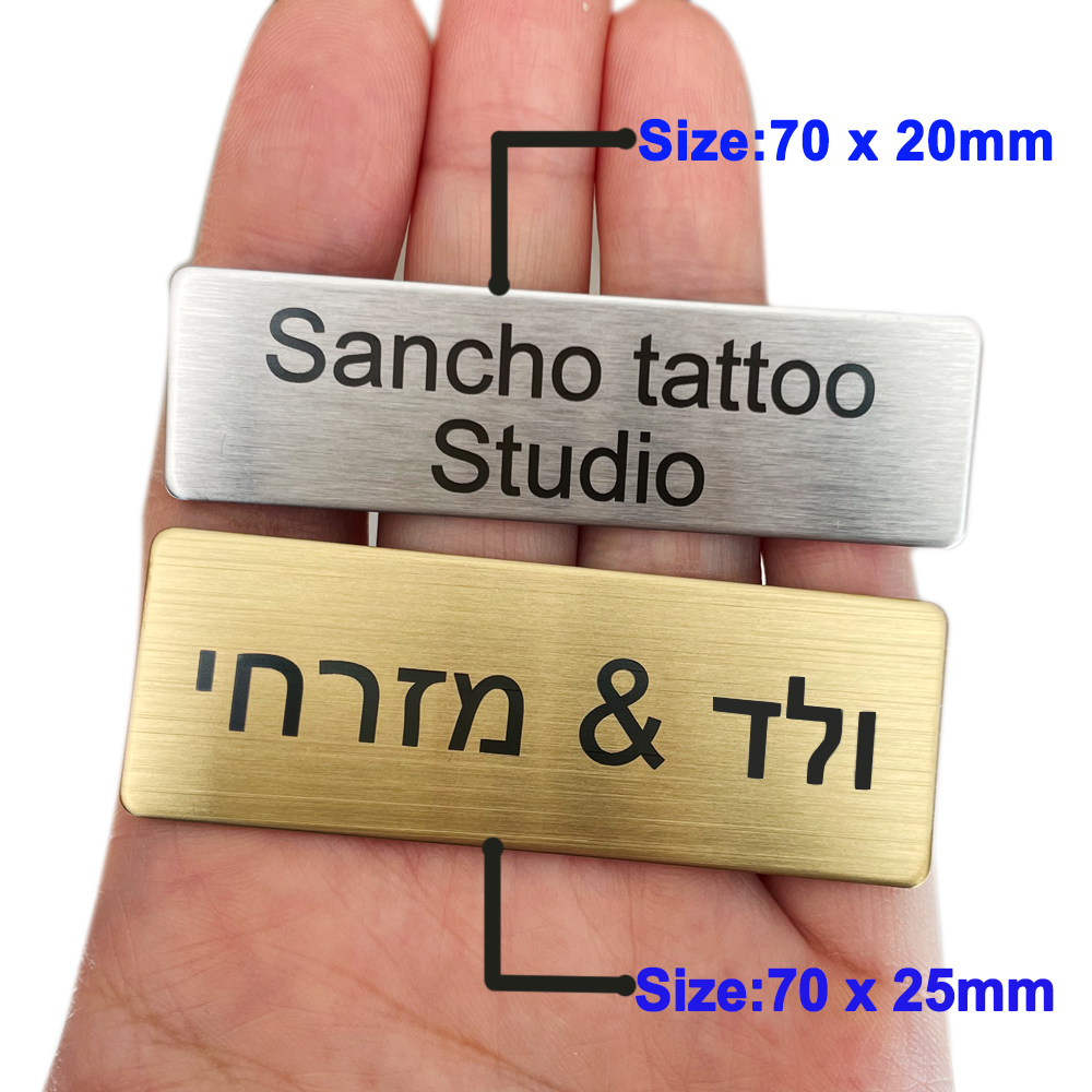 6/7x2CM Gegraveerd Uw Logo Tek - Embroidery Letter M recensie en prijs