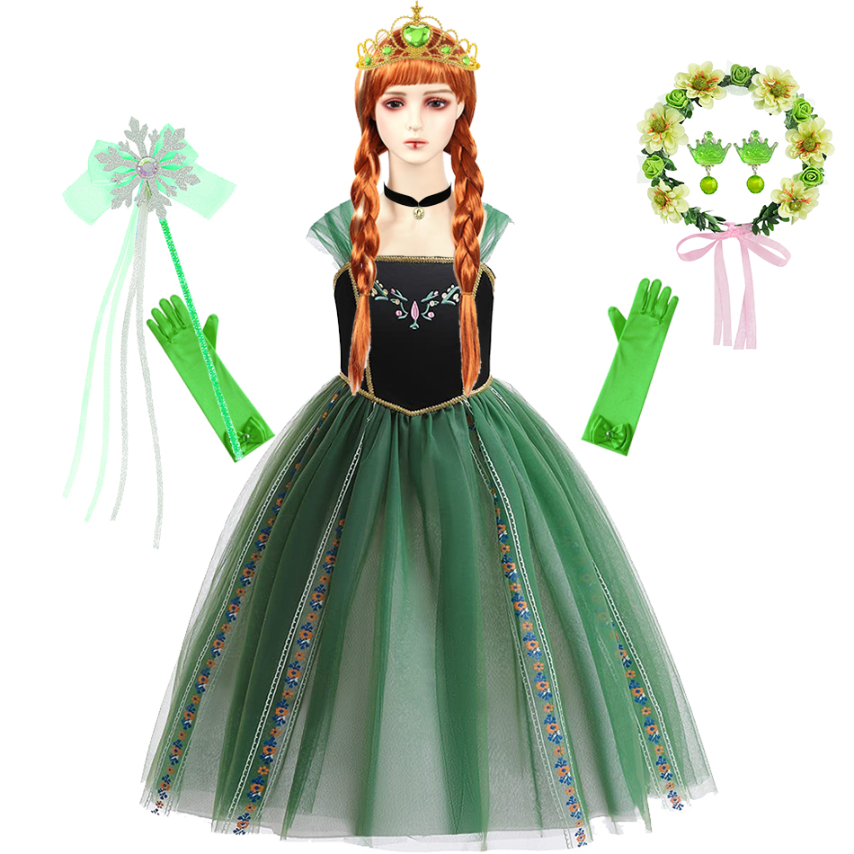 Jurk voor Anna Cosplay Prinses - Embroidery Jersey recensie en prijs