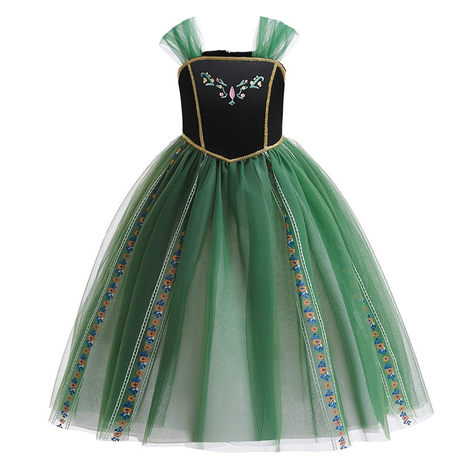 Jurk voor Anna Cosplay Prinses - Embroidery Jersey recensie en prijs