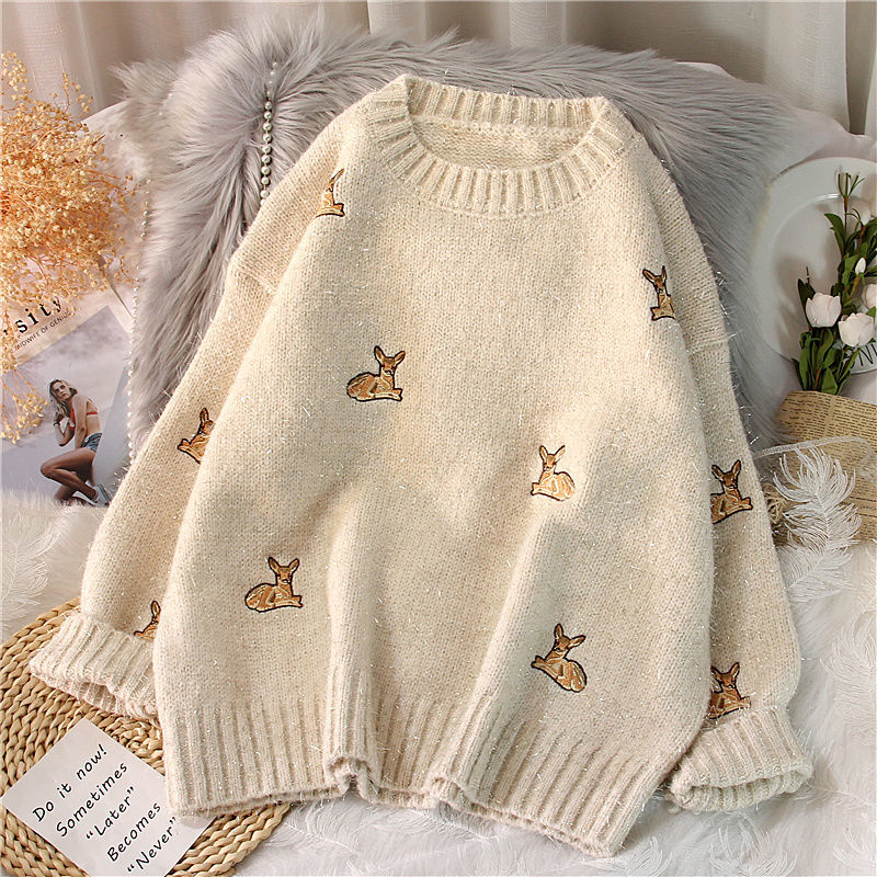 Nieuwe damestrui Kawaii Ulzzan - Embroidery Thread Yarn recensie en prijs