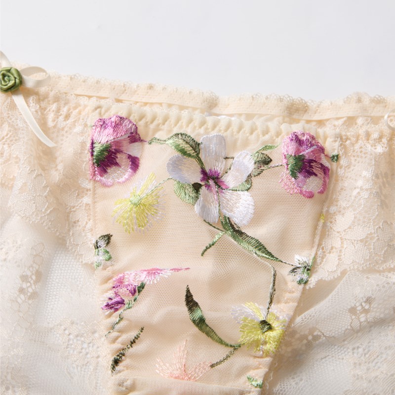 Kant doorzichtige dames sexy l - Embroidery Flower recensie en prijs