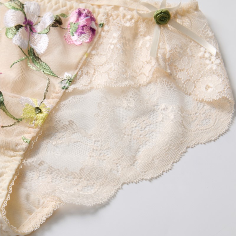Kant doorzichtige dames sexy l - Embroidery Flower recensie en prijs