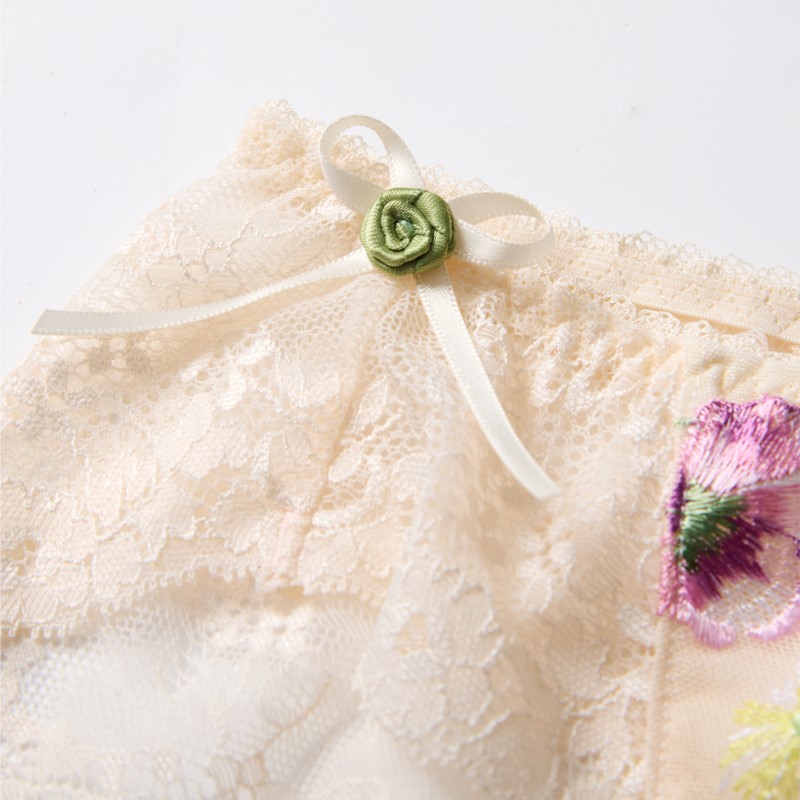 Kant doorzichtige dames sexy l - Embroidery Flower recensie en prijs
