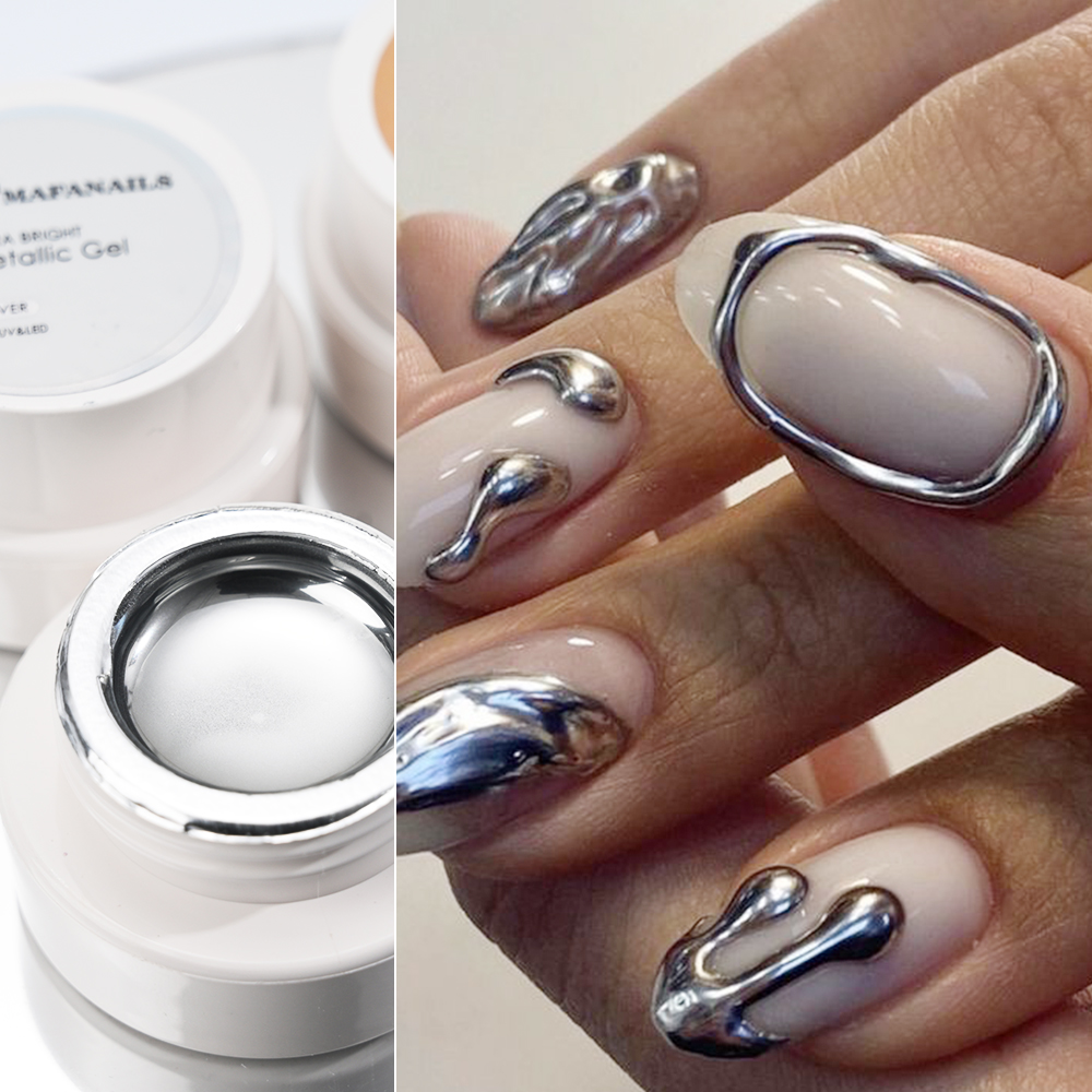 5ml Zilver Goud Metallic Gel N - Embroidery Effect recensie en prijs