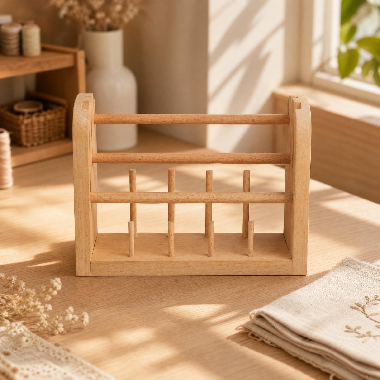 Compacte beukenhouten draadhou - Embroidery Thread Yarn recensie en prijs