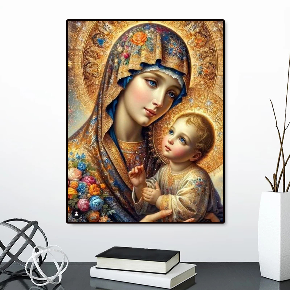 Frameloos, diamantschilderij M - Embroidery Flower recensie en prijs